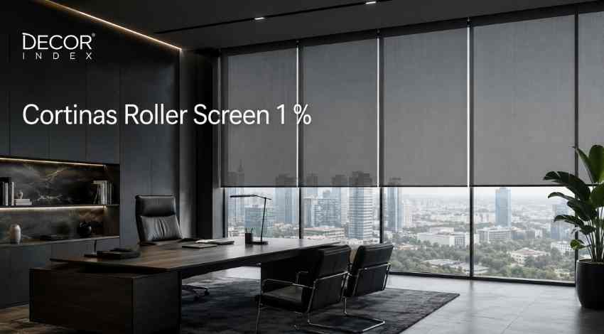 Cortinas Roller Screen 1 % gris Cortinas Roller Screen 1 % gris