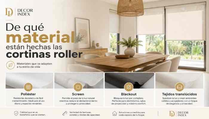 De Qué Material Están Hechas Las Cortinas Rollers