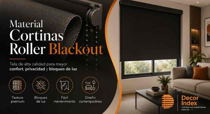 Materiales Cortinas Roller Blackout