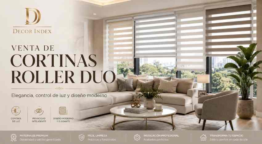 Venta de Cortinas Roller Dual