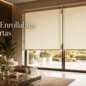 cortina enrollable para puerta