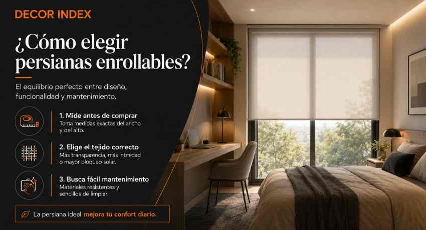 Cómo elegir persiana enrollable
