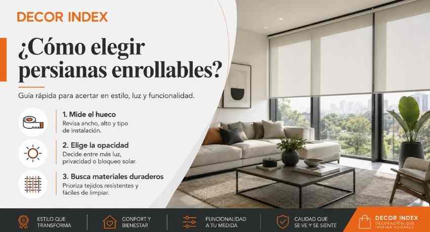 Cómo elegir persianas enrollables
