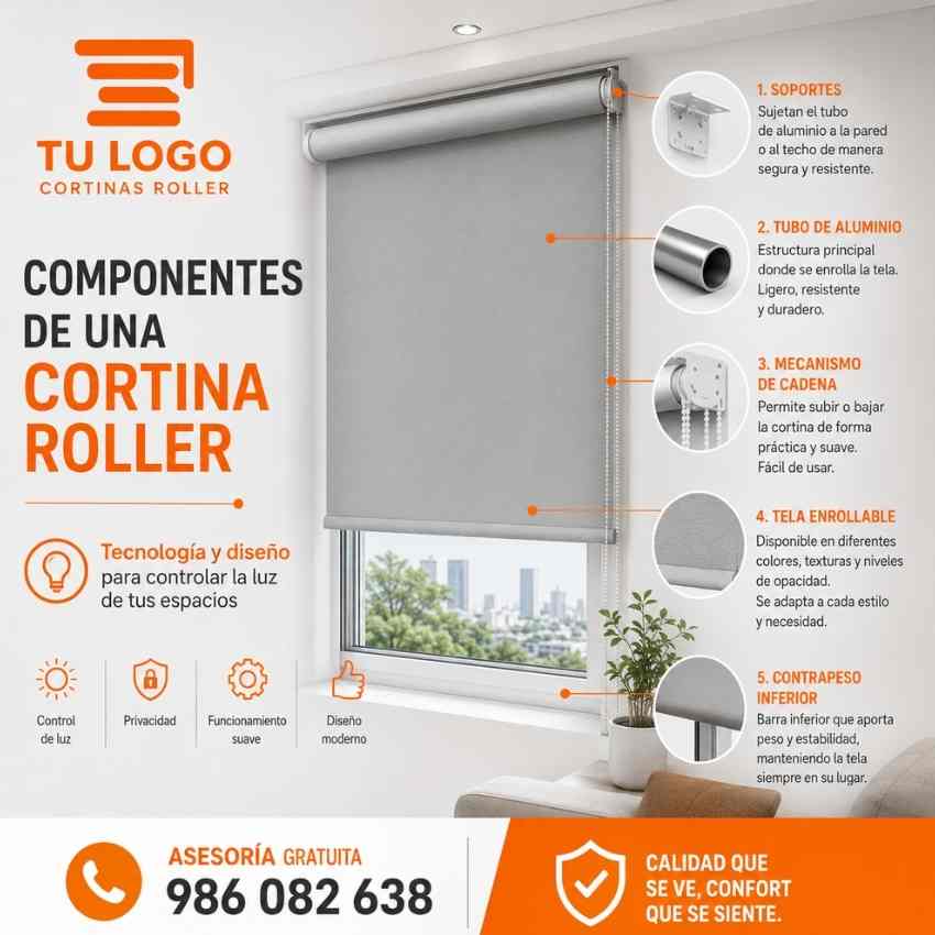 Cómo es el sistema de las cortinas roller
