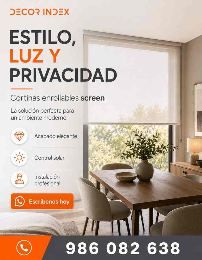 Cortina enrollable screen