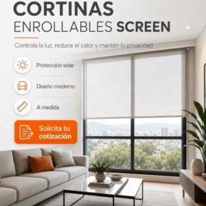 Cortinas enrollables screen