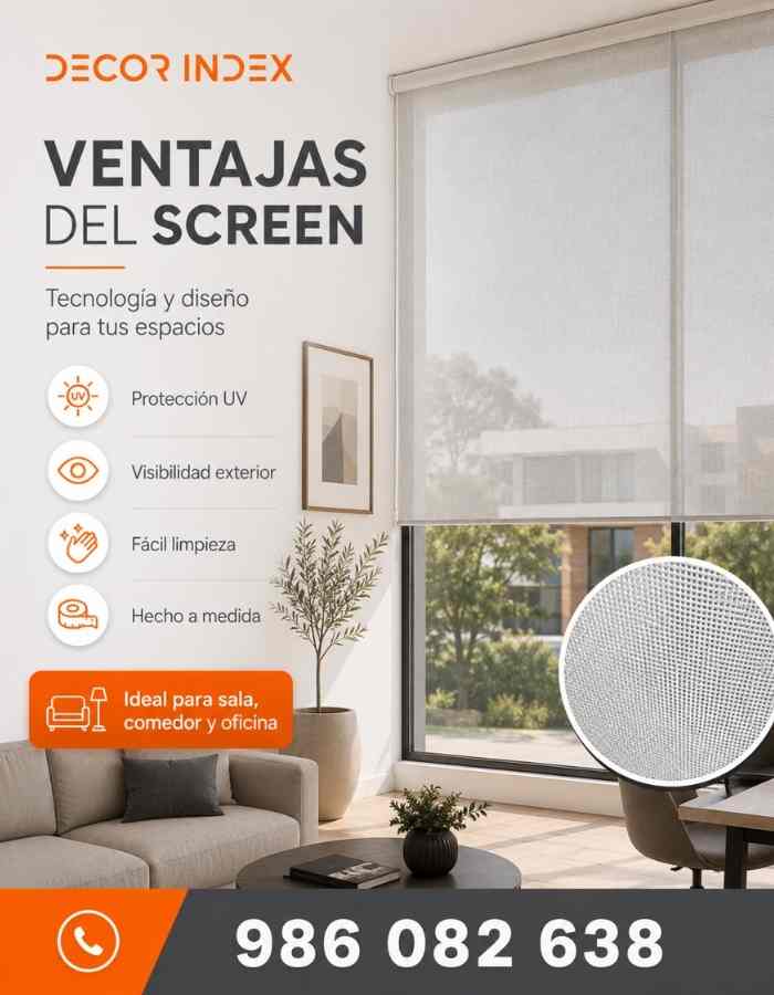 Cortinas enrollables sunscreen