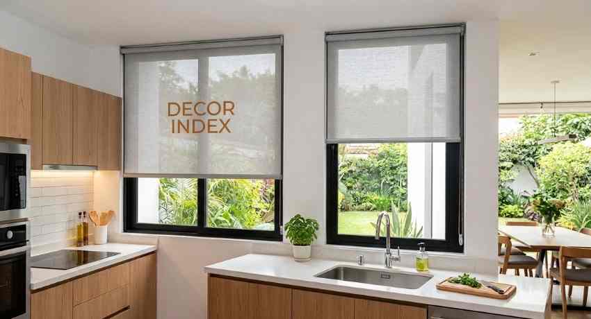 Cortinas roller para ventanas de cocina modernas