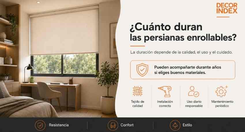 Cuál es la vida útil de las persianas enrollables