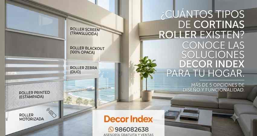 Cuántas clases de cortinas roller hay