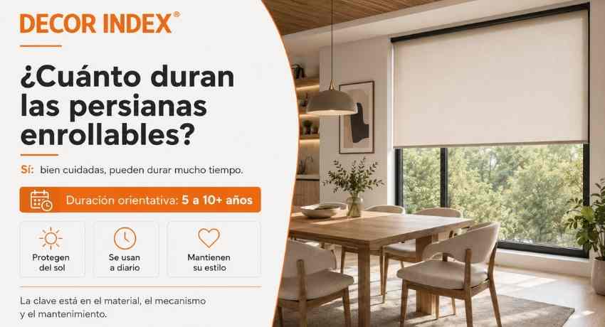 Cuánto duran las persianas enrollable