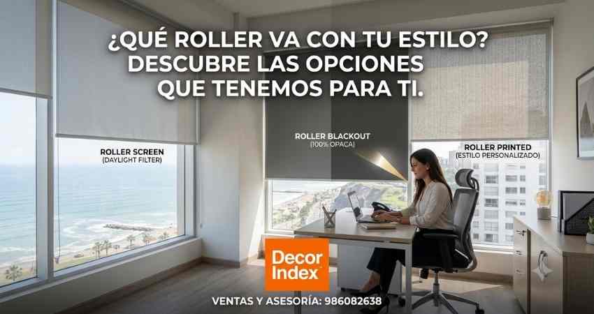 Cuántos tipos de cortina roller existen