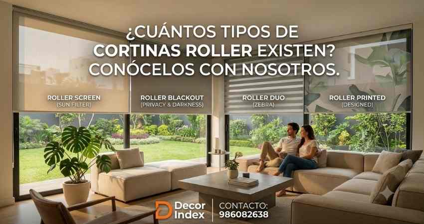 Cuántos tipos de cortinas roller existen