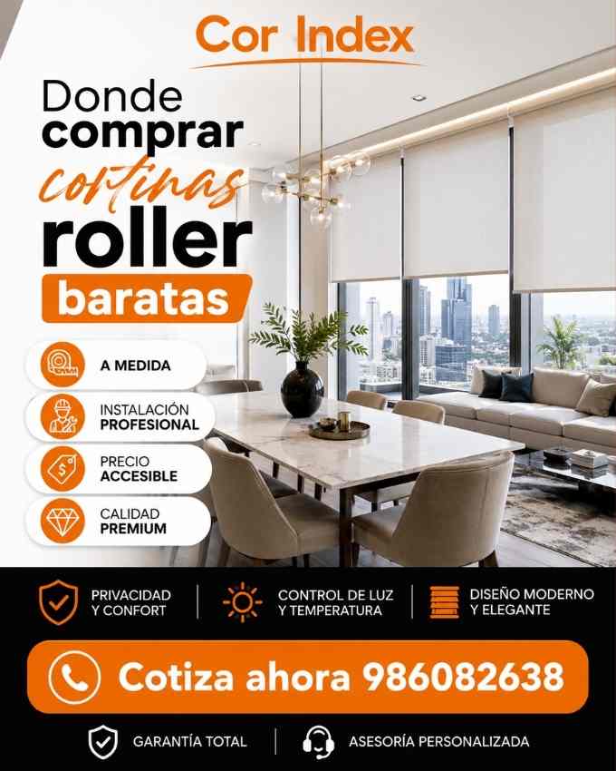 Donde comprar cortinas roller baratas
