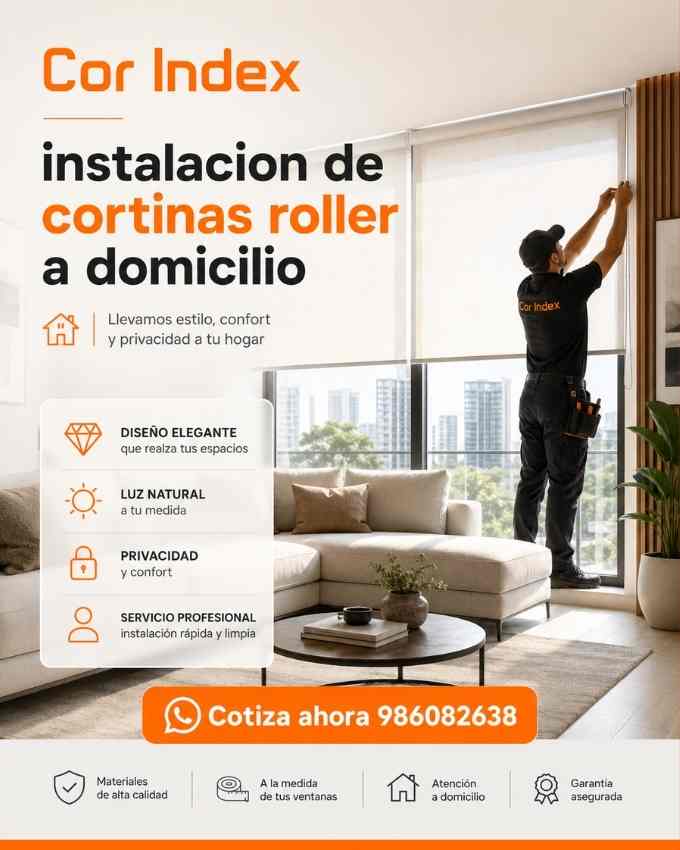 Instalacion de cortinas roller a domicilio