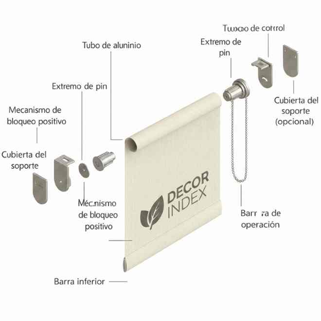 Mecanismo de cortina enrollable