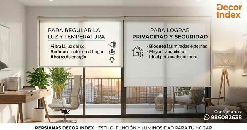 Para qué se usan las persianas enrollables