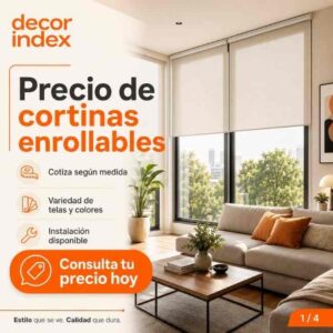 Precio de Cortinas Enrollables