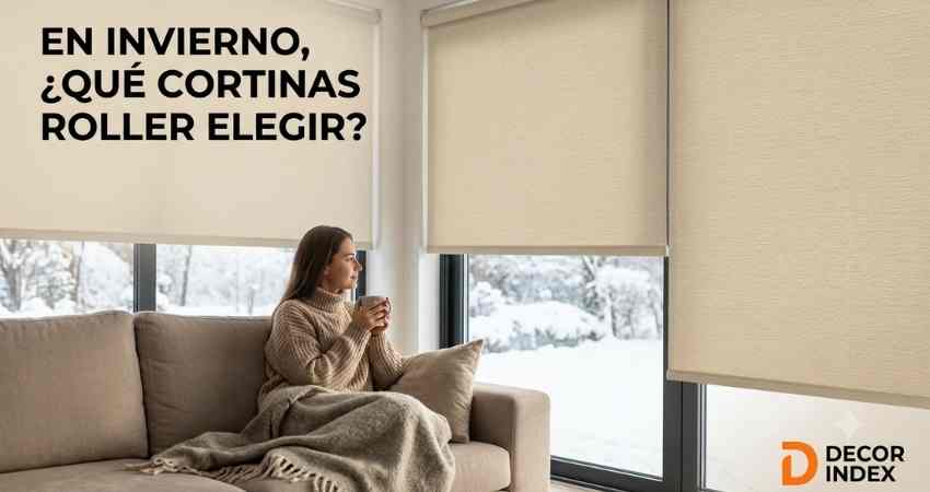 Qué cortinas roller son las más efectivas para el invierno