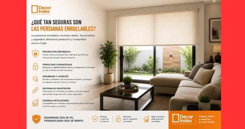 Qué tan seguras son las persianas enrollable