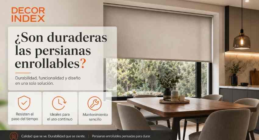 Son duraderas las persiana enrollable