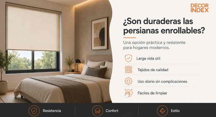 Son duraderas las persianas enrollable