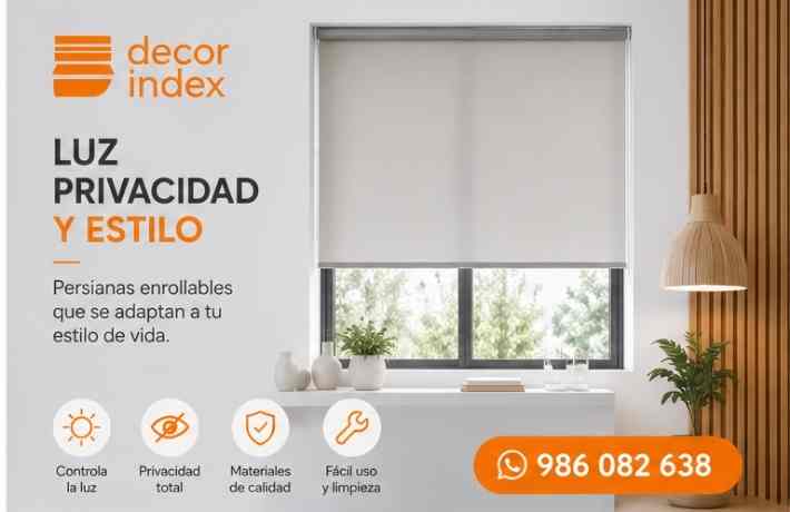 fabulosas Persianas enrollables de tela