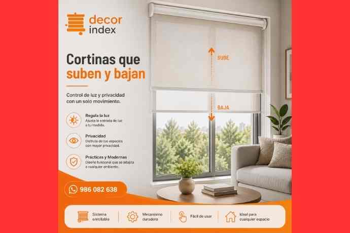 modelo de Cortinas que suben y bajan