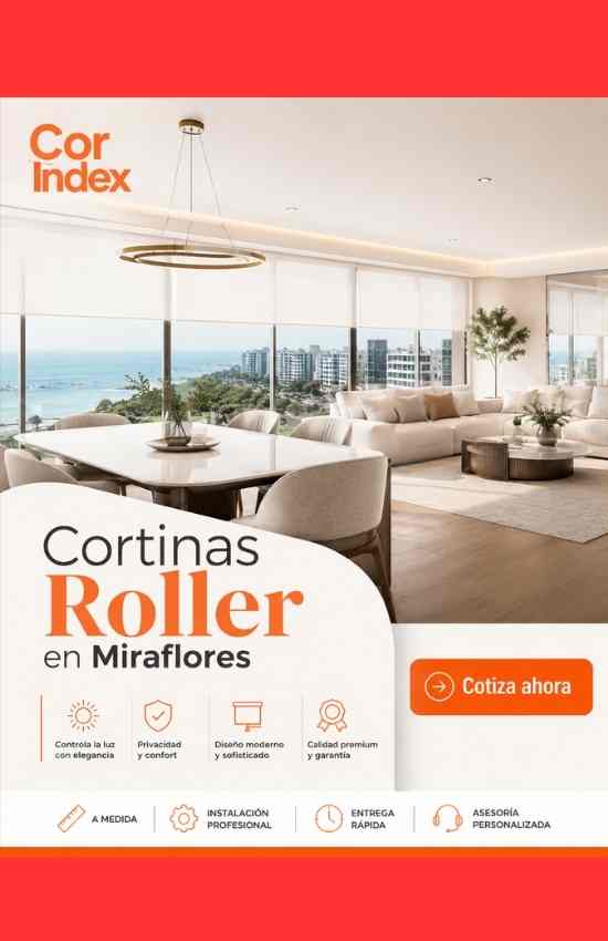 venta de cortinas roller en el distrito de Miraflores