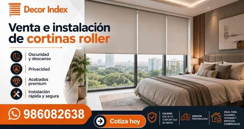 venta e instalacion de cortinas roller