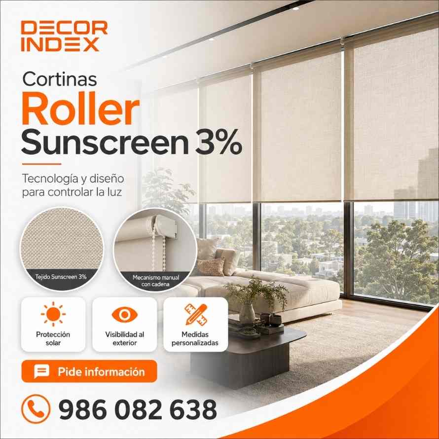 Cortina Roller Sunscreen 3%
