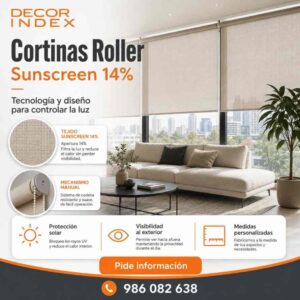 Cortinas Roller Sunscreen 14%