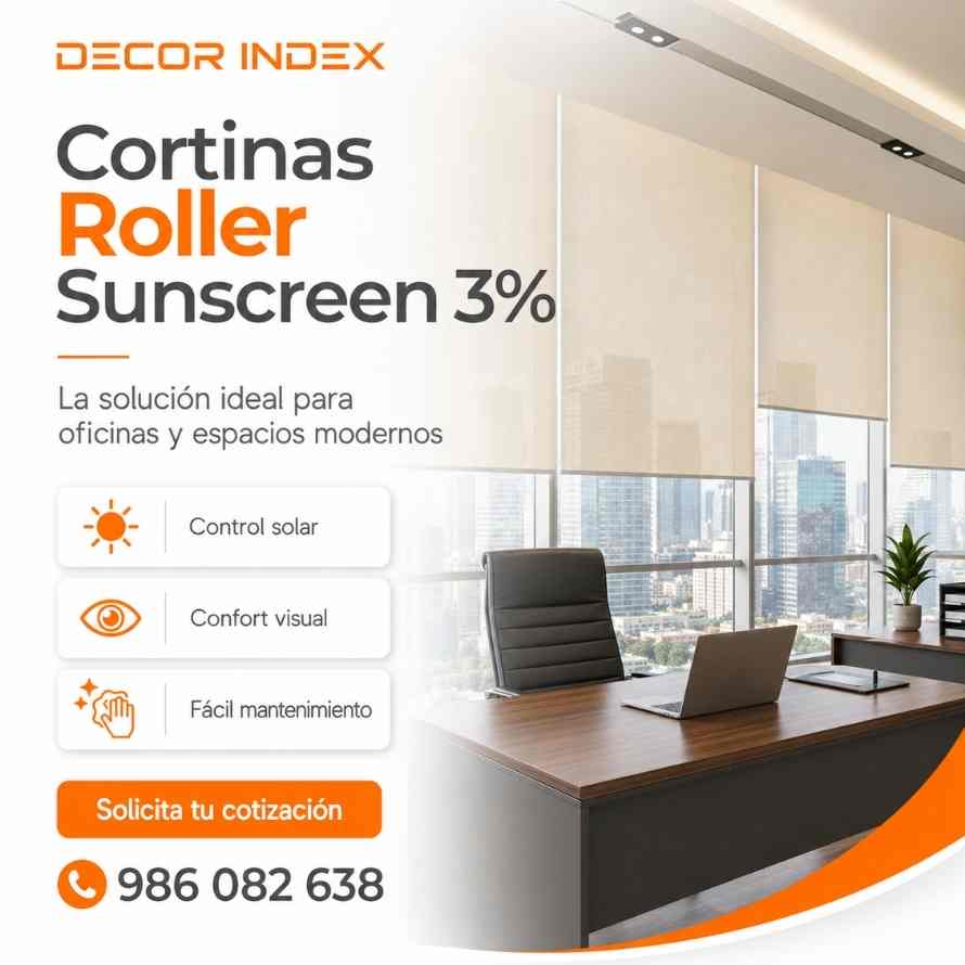 Cortinas Roller Sunscreen 3% Peru