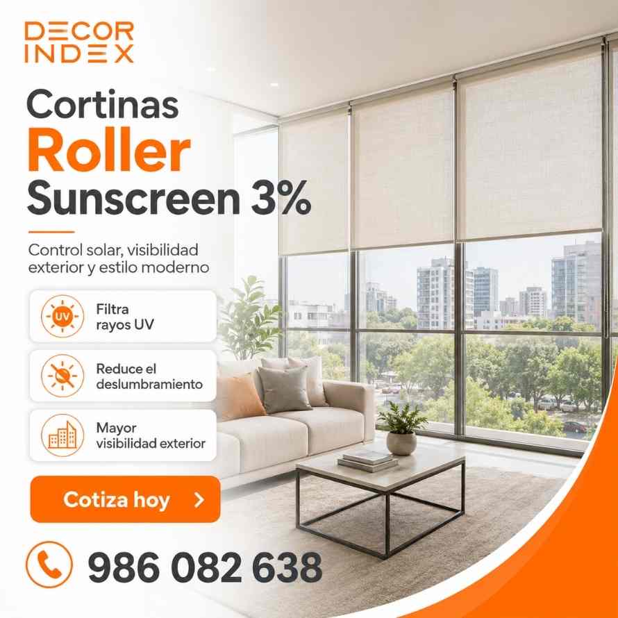 Cortinas Roller Sunscreen 3%