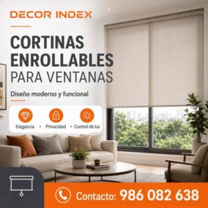 Cortinas enrollables para ventanas