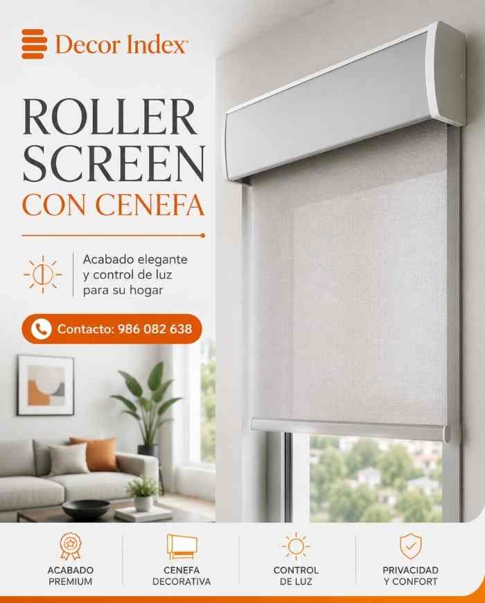 Rollers screen con cenefa