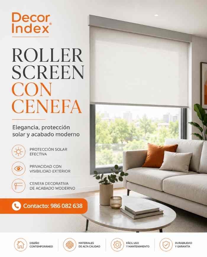 Rollers screen con cenefas